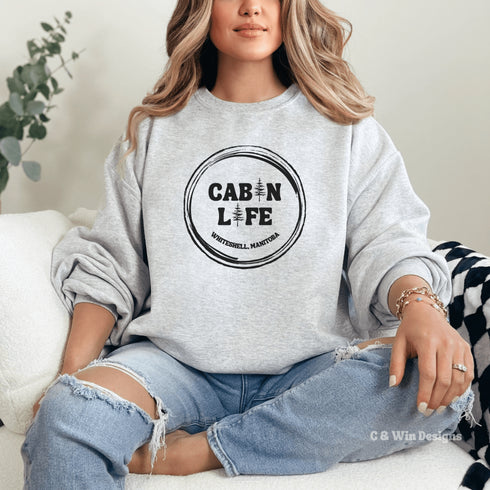 Our Cabin Life sweatshirt is perfect for those who love spending time in the great outdoors, whether it's camping, hiking, or simply enjoying a cozy night in a cabin.